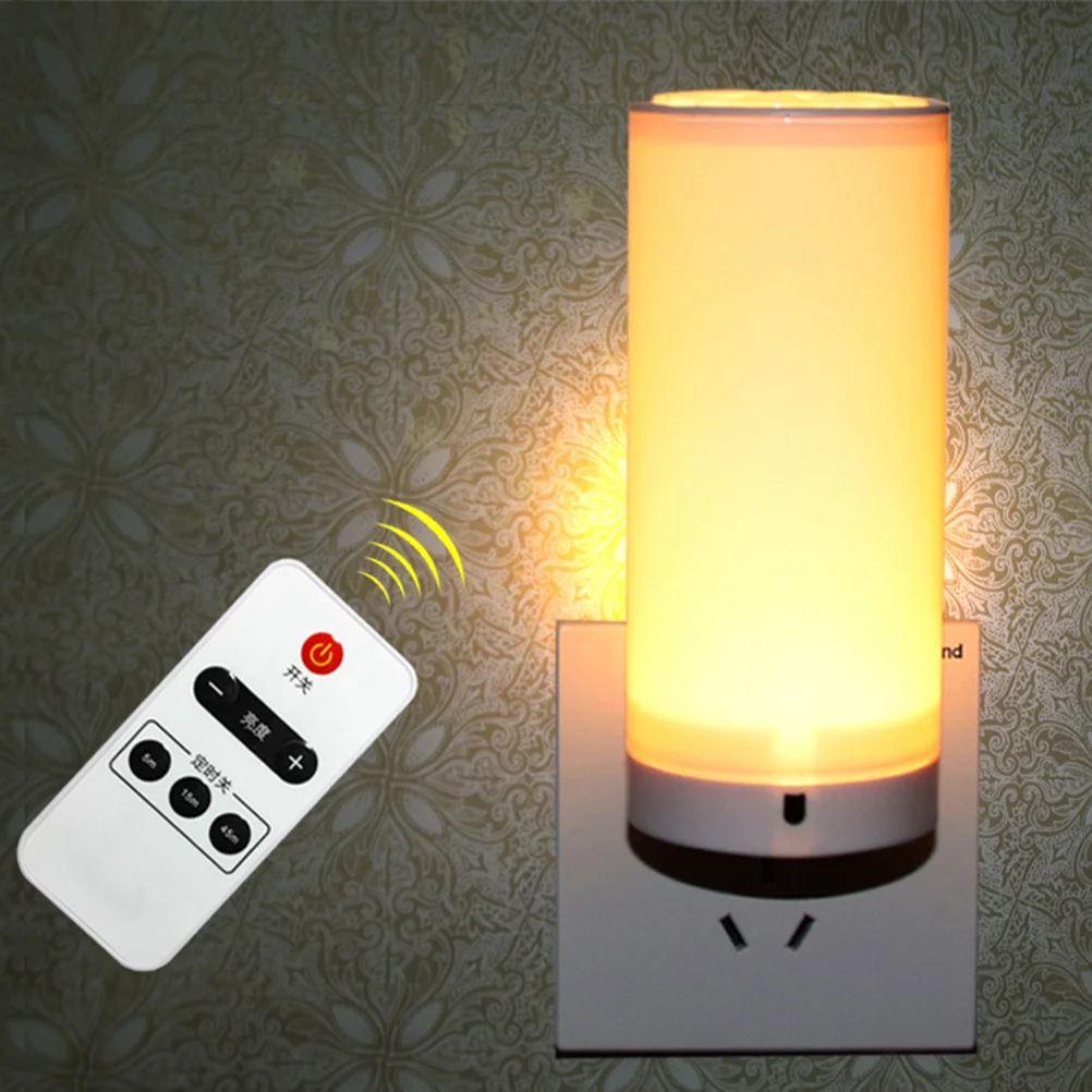 LED Night Light Bedroom Bedside Lamp Small Table Lamp Three Color Change 10 Levels Brightness Timed Off Eu Plug