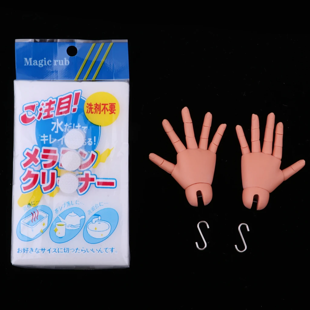 Modelo de manos articuladas masculinas flexibles para muñeca BJD gruesa 1/4, accesorios para café