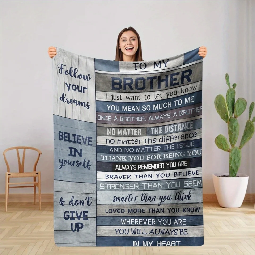 

Флисовое одеяло Brother Современное шикарное зимнее одеяло с термоизоляцией — элегантный акцент для гостиной