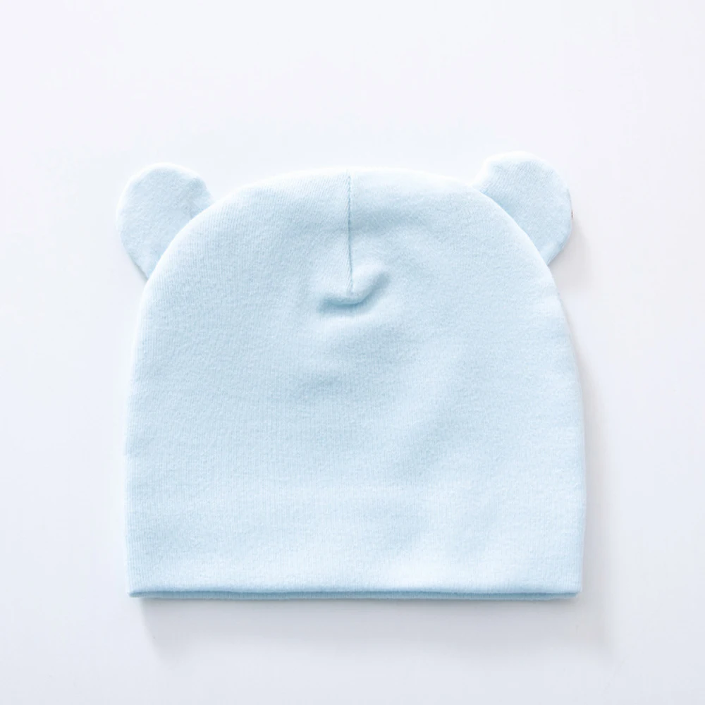 100% Cotton Baby Hat Spring Autumn Winter Newborn Baby Boys Girls Double-layer Fetal Hats For Kids 0-6 Month Protection