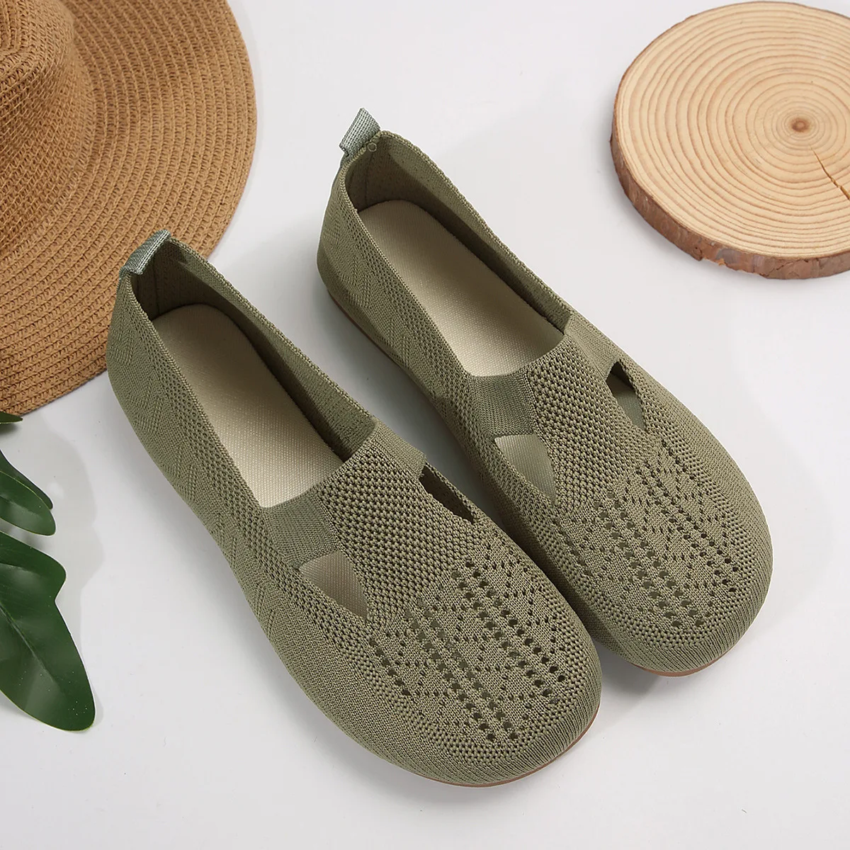 New Arrival Summer Women Flat Heel Shoes Breathable Loafers Casual Non-slip Sole Barefoot Shoes Slip on Moccasin Female Shoes