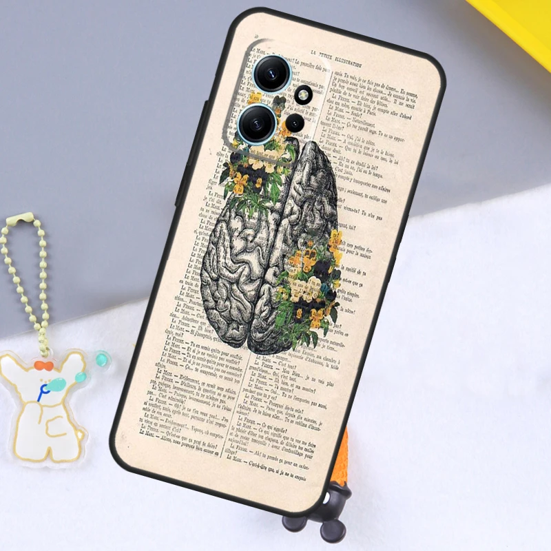 Medical Human Organs Brain Kidney Case For Xiaomi Redmi Note 12 9 10 11 Pro 12S 9S 10S 11S Cover For Redmi 12 13C 12C 9C 10C