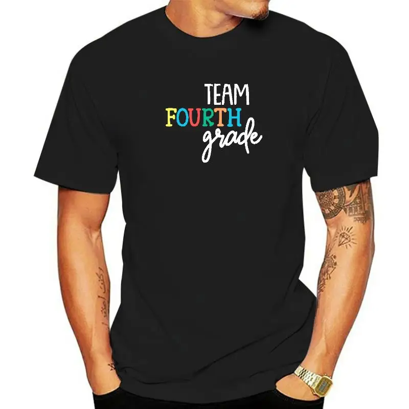 

Team 4th Fourth Grade T Shirt Back To School Teacher Europe Cotton Men's Tops Shirts Gift Prevalent T Shirts