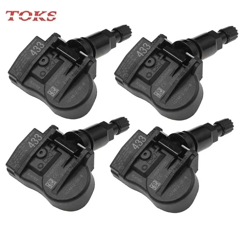 

Комплект из 4 датчиков давления в шинах TPMS 433 МГц (1074812-00-B, 107481200B) для Tesla Model 3, Model S, Model X