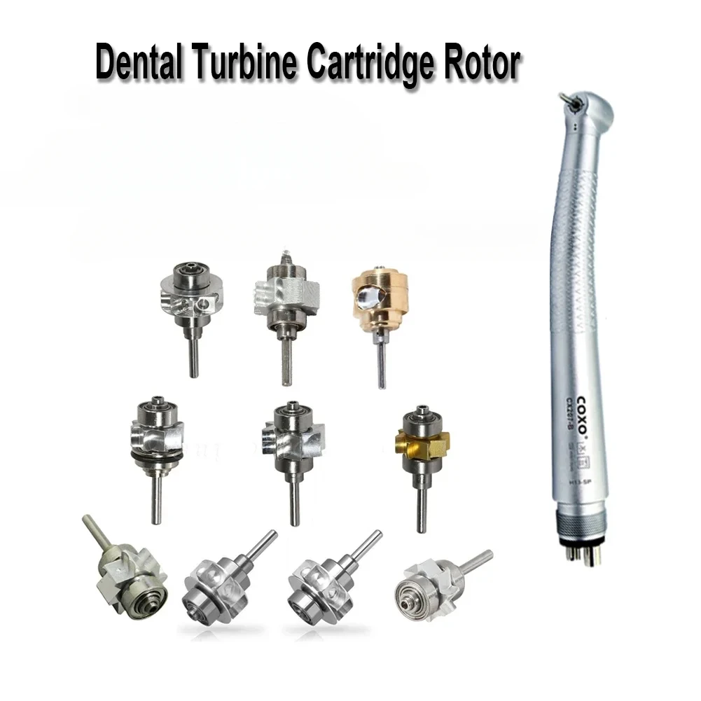 Great Quality Dental Cartridge Rotor Sirona COXO Angeleyes High Speed Air Turbine Handpiece Standard Push Button Ceramic Bearing