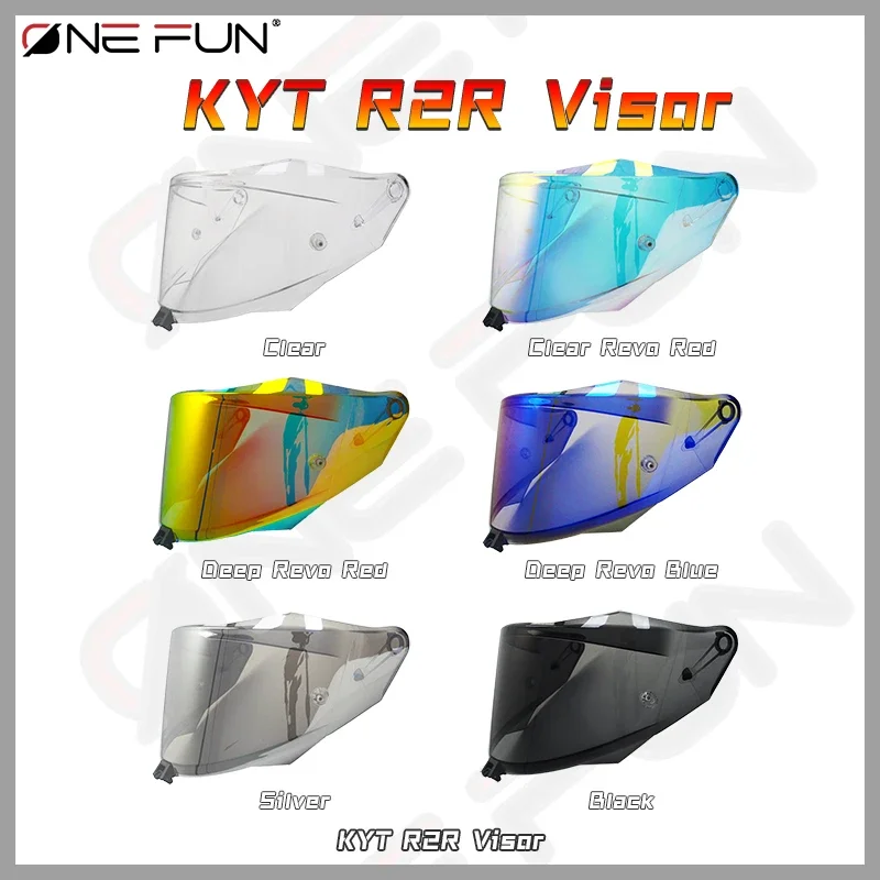 Photochromic Replacement Lens Shield for KYT R2R Helmet Visor Motorcycle Anti-fog UV-Protected,Quick Installation Accessories