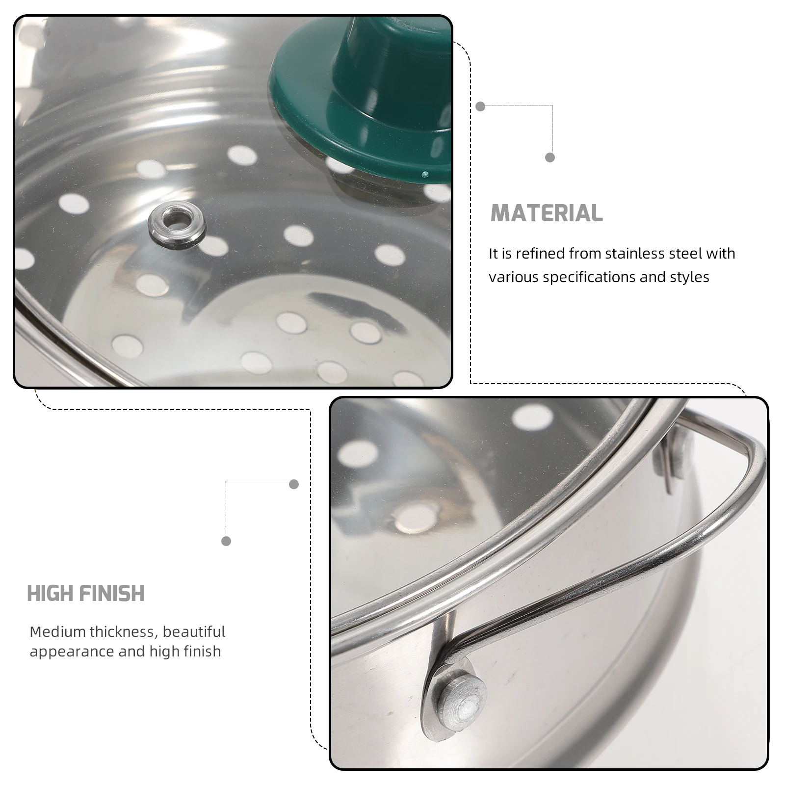 

Stainless Steel Steamer Basket Rack Cookware Baskets for Food Dumpling Rice Eggs Fish Seafood Corn Kitchen Supplies Lightweight