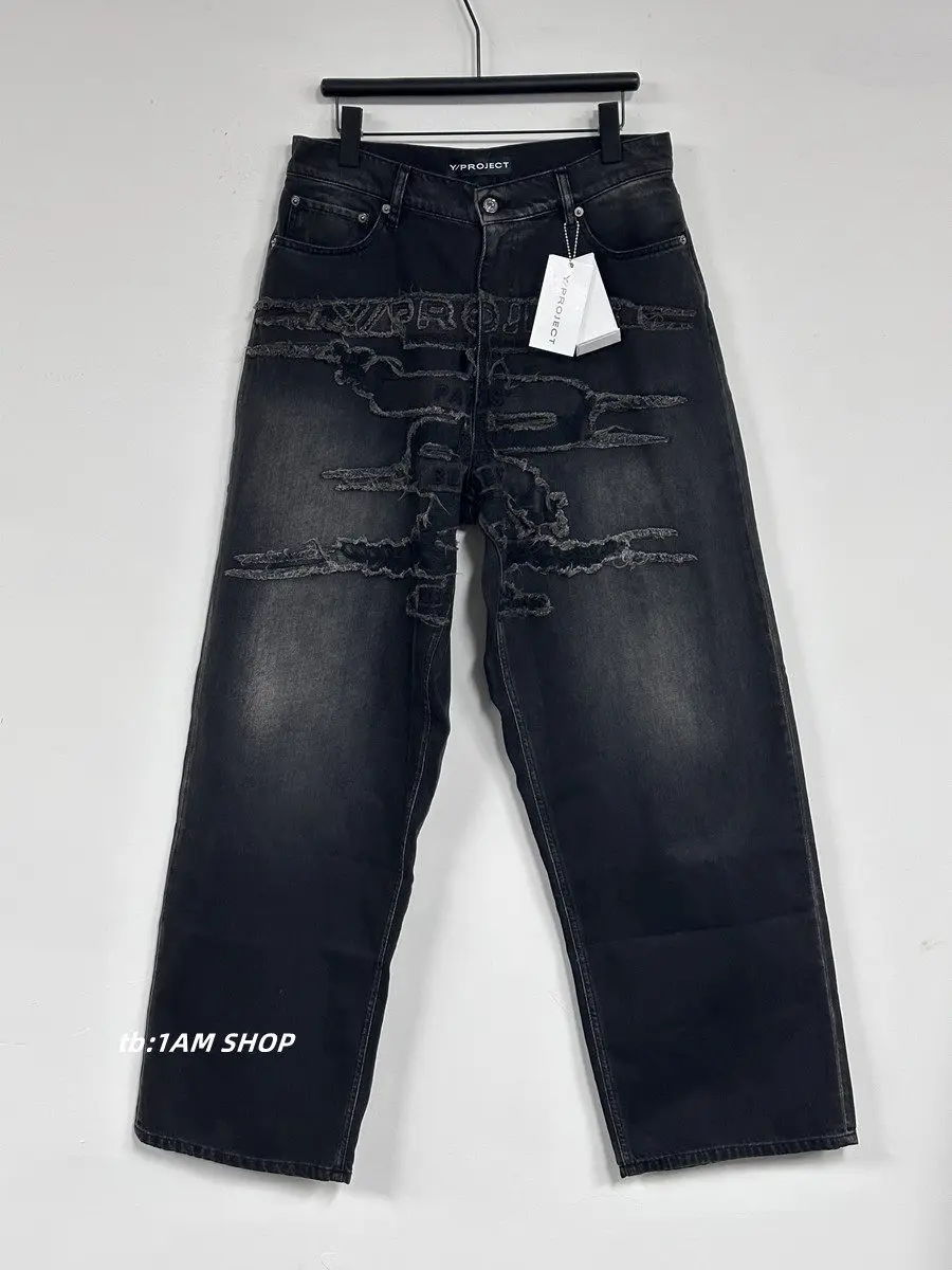 

Y/Project 23FW Cloth Embroidery Washed Straight Jeans