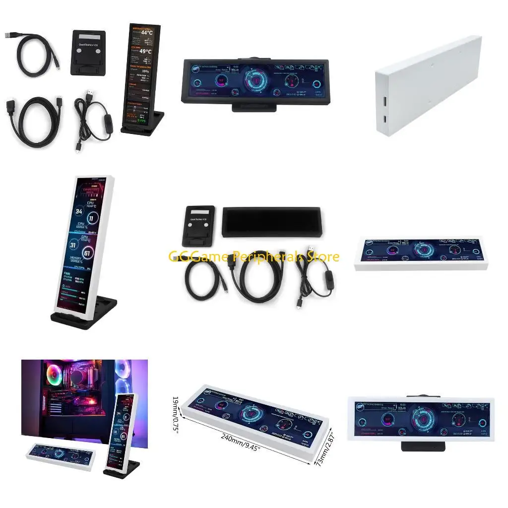 

U55B Upgraded 8.8" Touches Screen Display Panel for Computer Temperature Monitoring