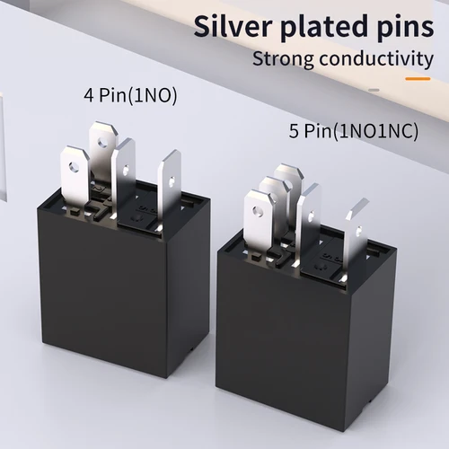 Imagen 2 del producto LANBOO relé violeta para coche 12V/24V 30A 4PIN/5PIN 1NO/1NO1NC piezas de modificación de coche