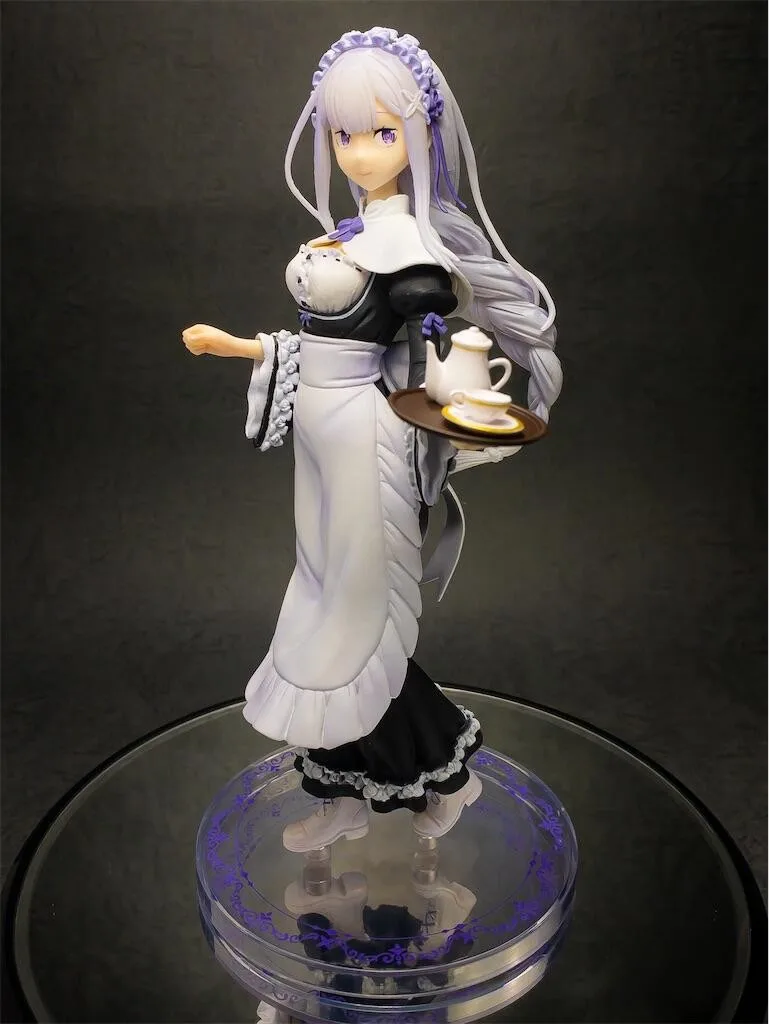 Re:Zero Emilia 100% Original genuine 19cm Maid spirit PVC Action Figure Anime Figure Model Toys Figure Collection Doll Gift