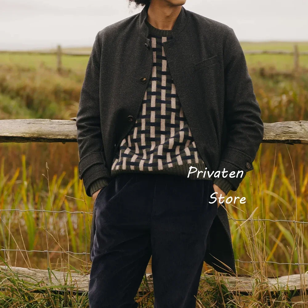 

Шерстяная элегантная одежда Мужская мужская куртка с узором «елочка» Новые костюмы и пиджаки для мужчин Пальто Мужские осенние куртки Американский повседневный мужской