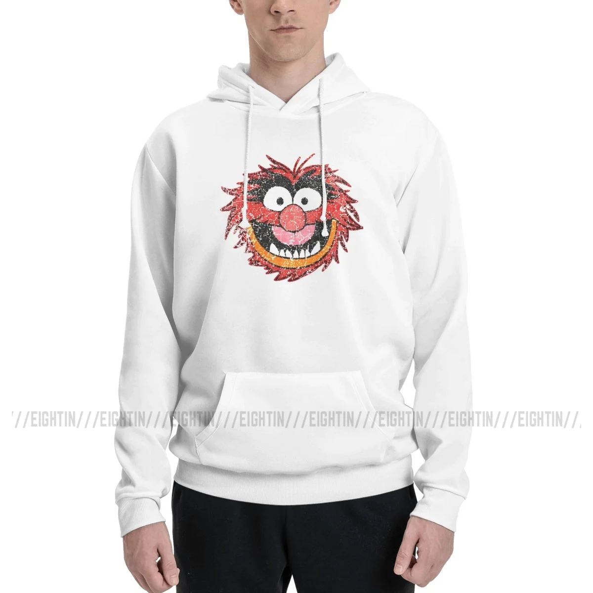 M-Muppets Brushed Street Sweatshirts Men Women M-Muppets Christmas Carol Oversized Hoodies Autumn Pullovers