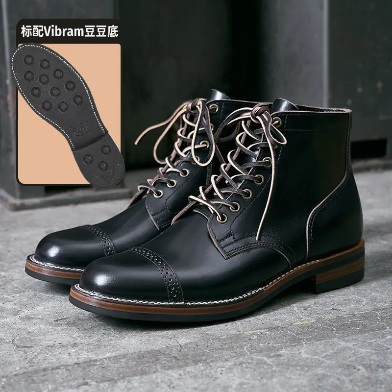 

KOWM cowhide outdoor Hiking shoes men walking hunting boots waterproof Goodyear casual shoes women walking trekking sneakers