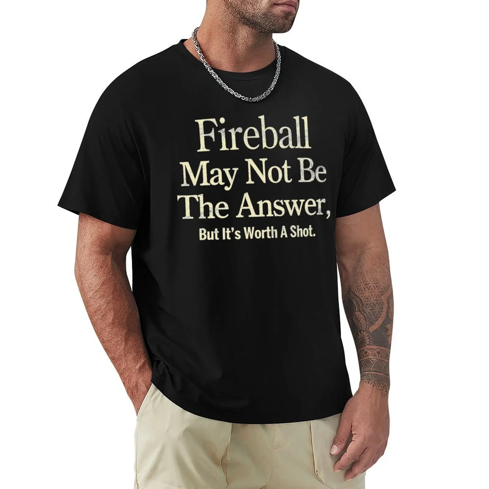 Fireball T-Shirt Plus Size Summer Casual T-Shirt