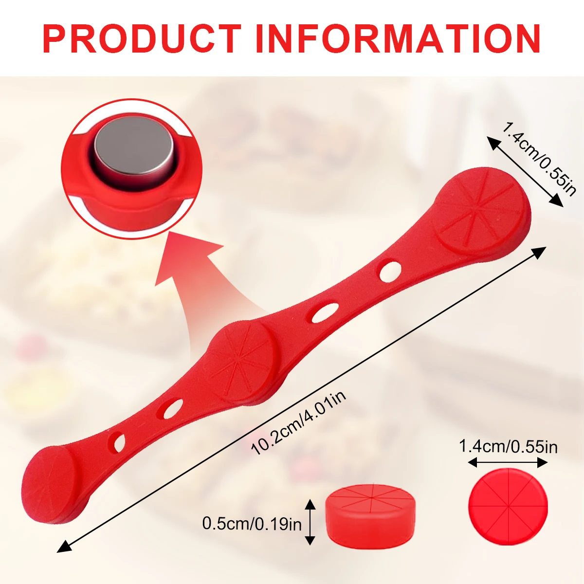 Силиконовая пряжка с магнитом для фритюрницы, магнитные силиконовые зажимы для фритюрницы, пергаментная бумага, используемая для управления фритюрницей можно использовать повторно