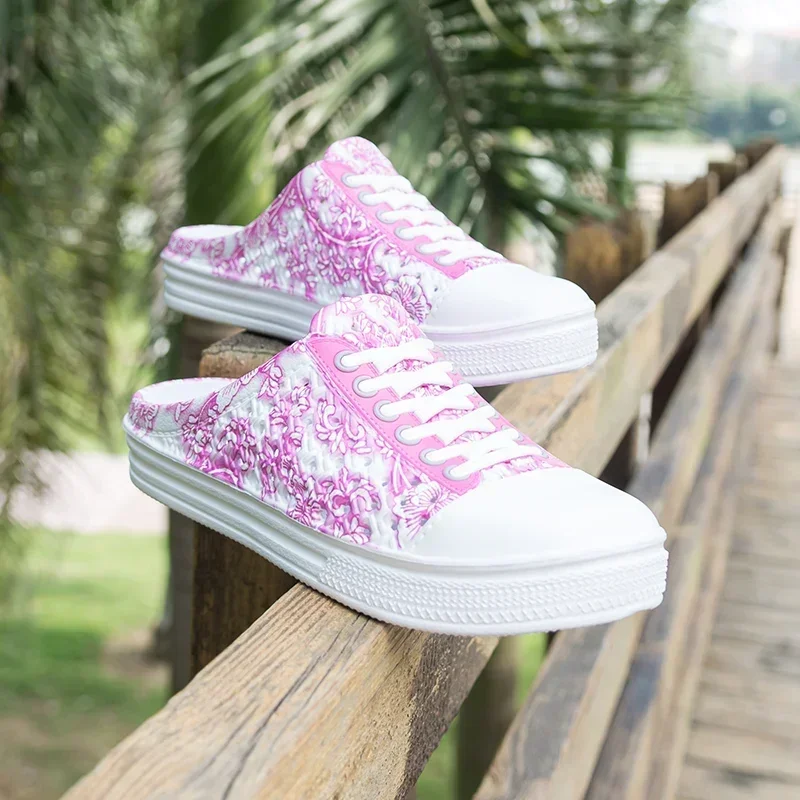 

Feminino Non Slip Outdoor Casual Shoes Women Summer Fashion Breathable Round Toe Comfortable Flats Sports Shoes