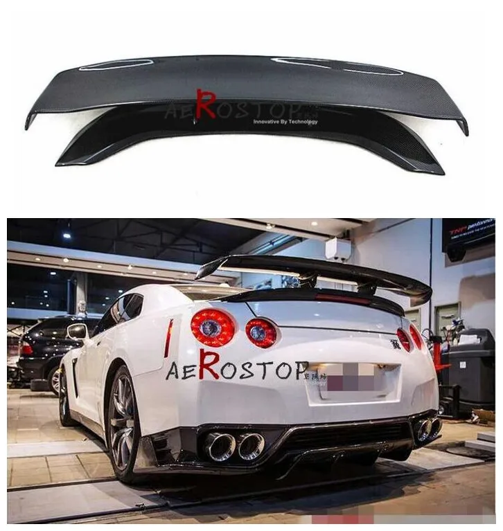 

VARIS HYPER NARROW STYLE Double-Deck Carbon Fiber Car Rear Wing Trunk Lip Spoiler Fits For Nissan GTR GT-R R35 2008-2017