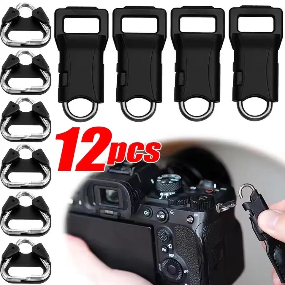 Universal Camera Quick Release Connector Buckle Stainless Steel Triangle Split Rings Camera Strap Adapter Hook Lug Ring for Sony