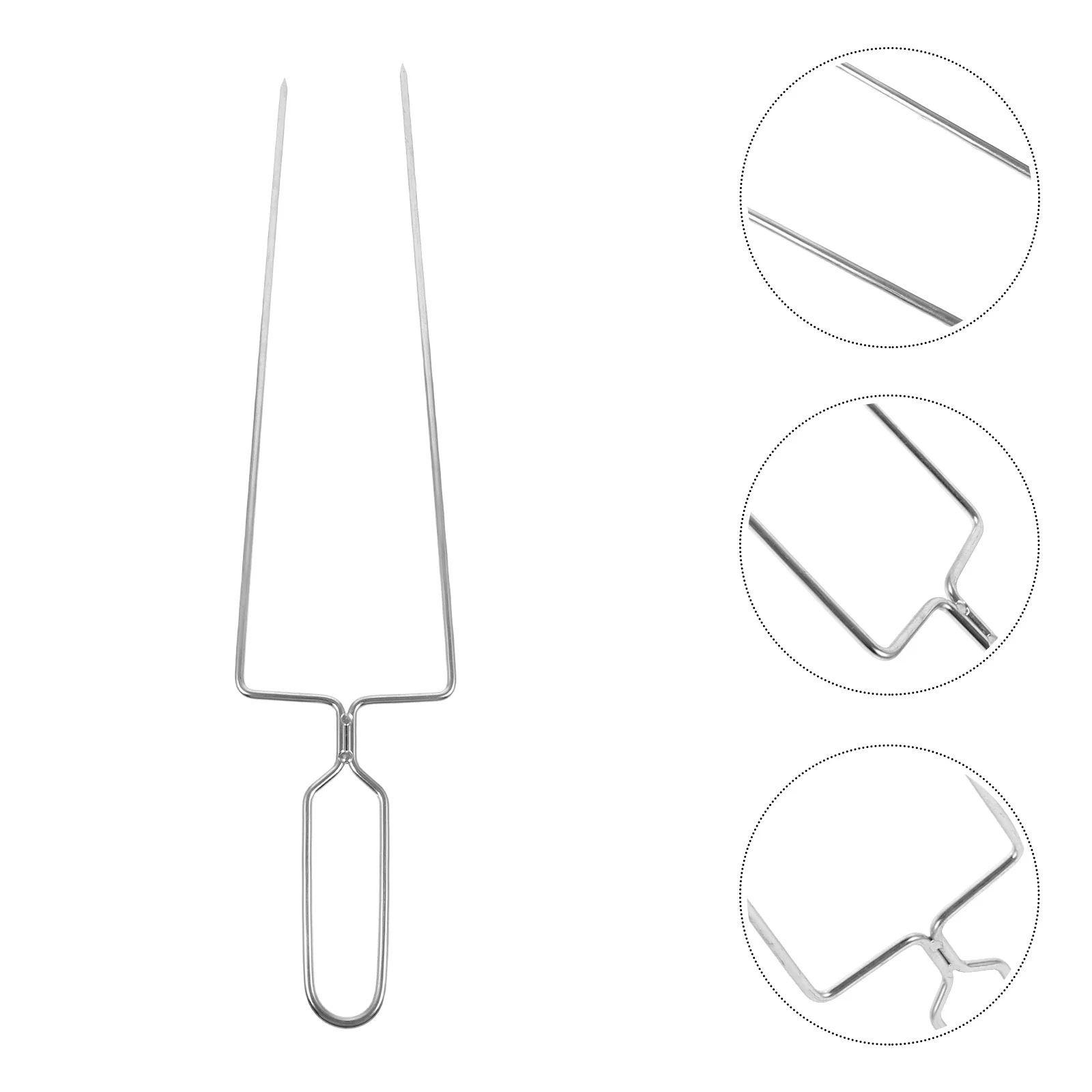 

Stainless Steel Bbq Forks U-Shaped Grill Skewers For Meat Marshmallow Roasting Outdoor Camping Kitchen Grilling Tools