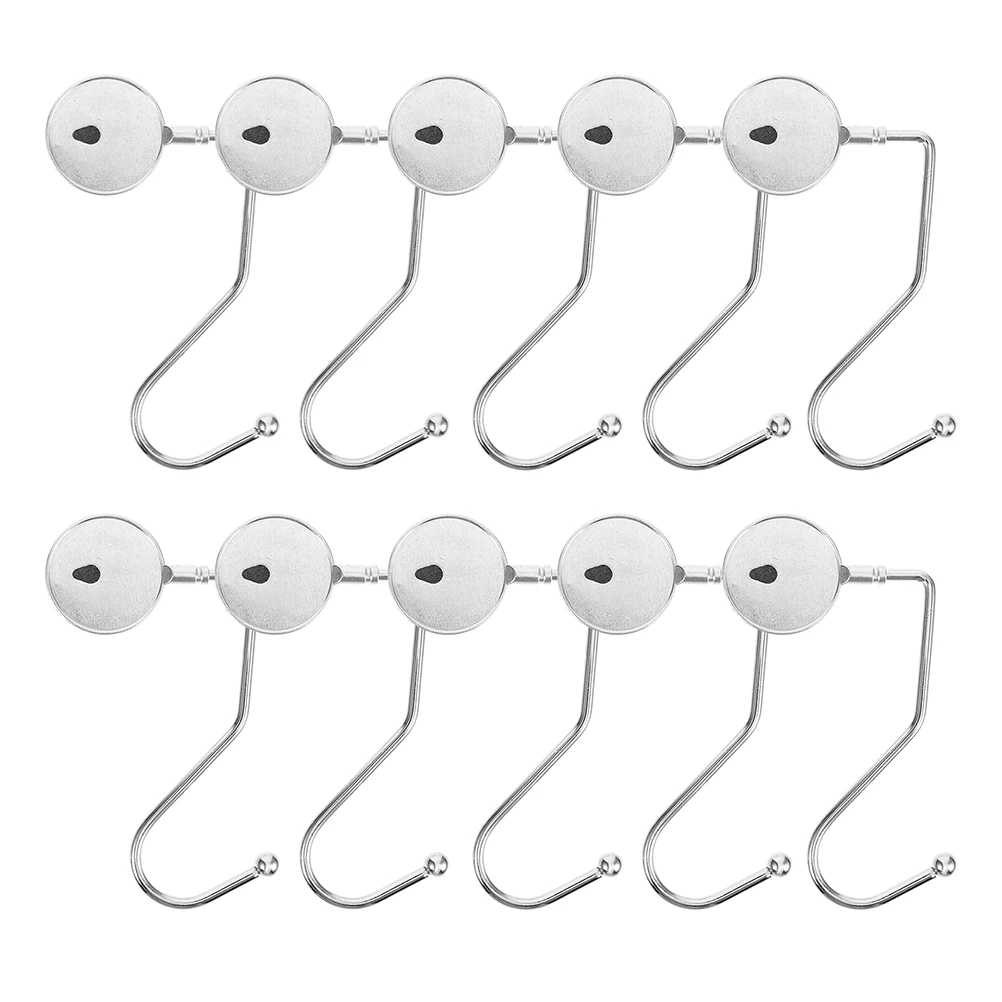 

20pcs Purse Hooks For Table Bag Hanger Metal Handbag Hook Desk Storage Organizer Easy Install No Drilling Durable Use At Home