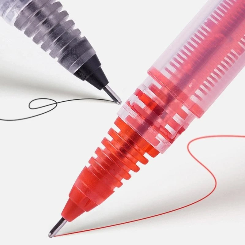 

10 шт., прямая жидкая шариковая ручка, канцелярские принадлежности, тонкая ручка для письма для офиса, бизнеса, руководителя, лучшая распродажа