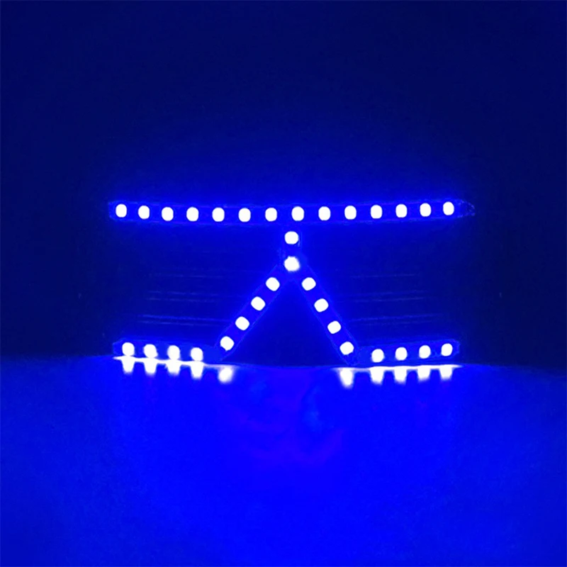 1 Pcs Night Club Glowing Glasses Props Disco Luminous Neon Eyewear Personality Cool Night Show Performance Goggles Supplies