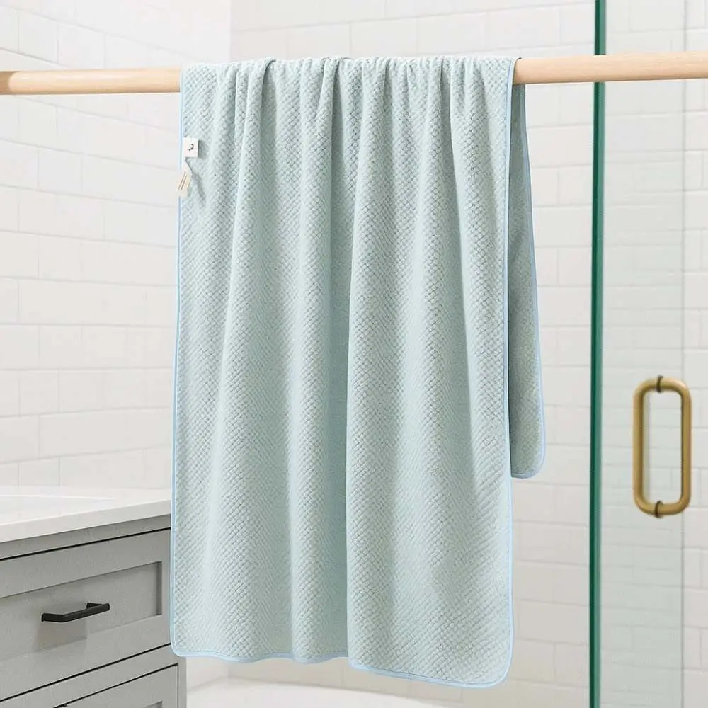 

Portable Breathable Baby Towel Quick Water Absorption Facecloth Solid Color Washrag Fluffy Polyester Fiber Soft Washcloth Shower