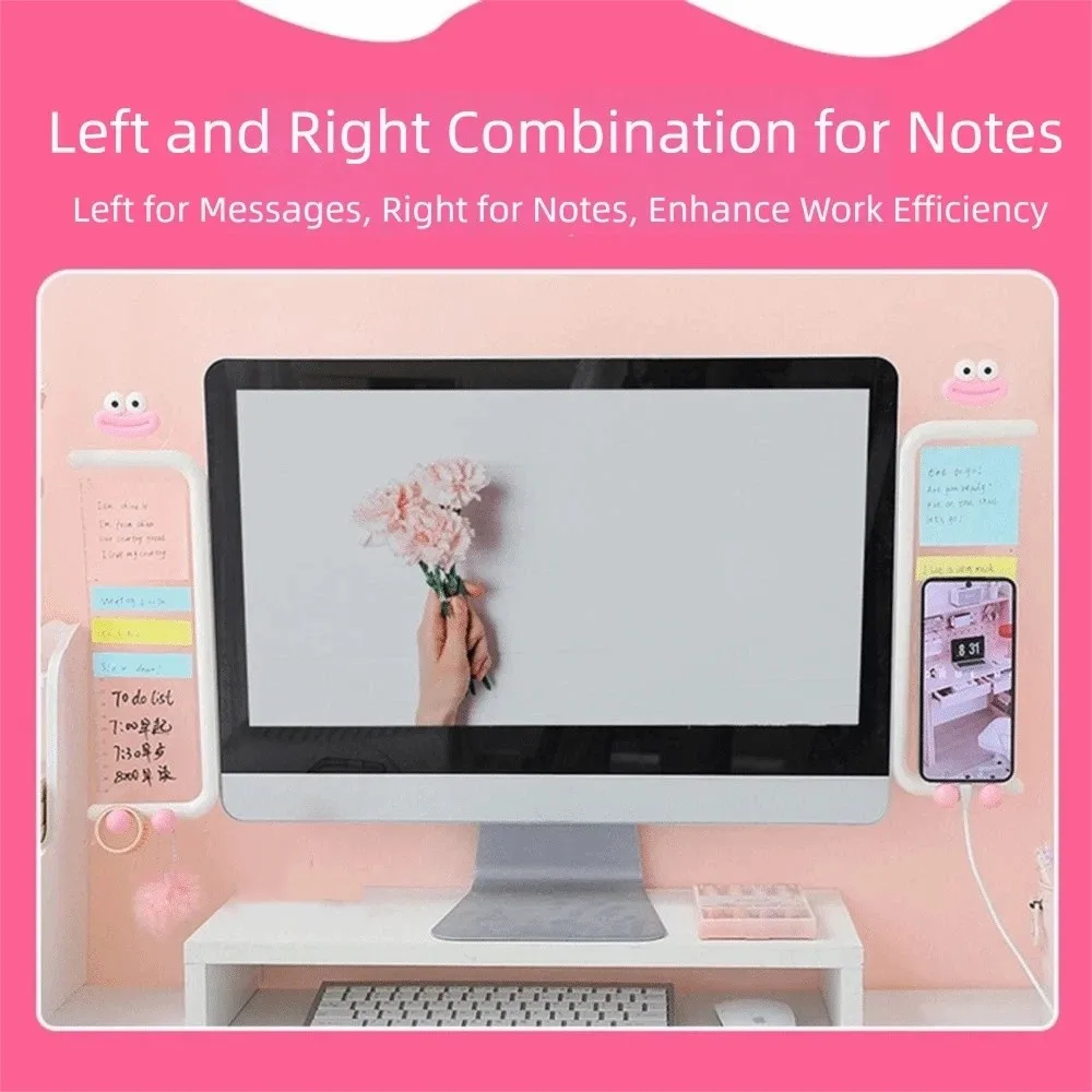 

Transparent Computer Screen Message Board Multi-functional Self-adhesive Computer Monitor Memo Board with Mark Pen