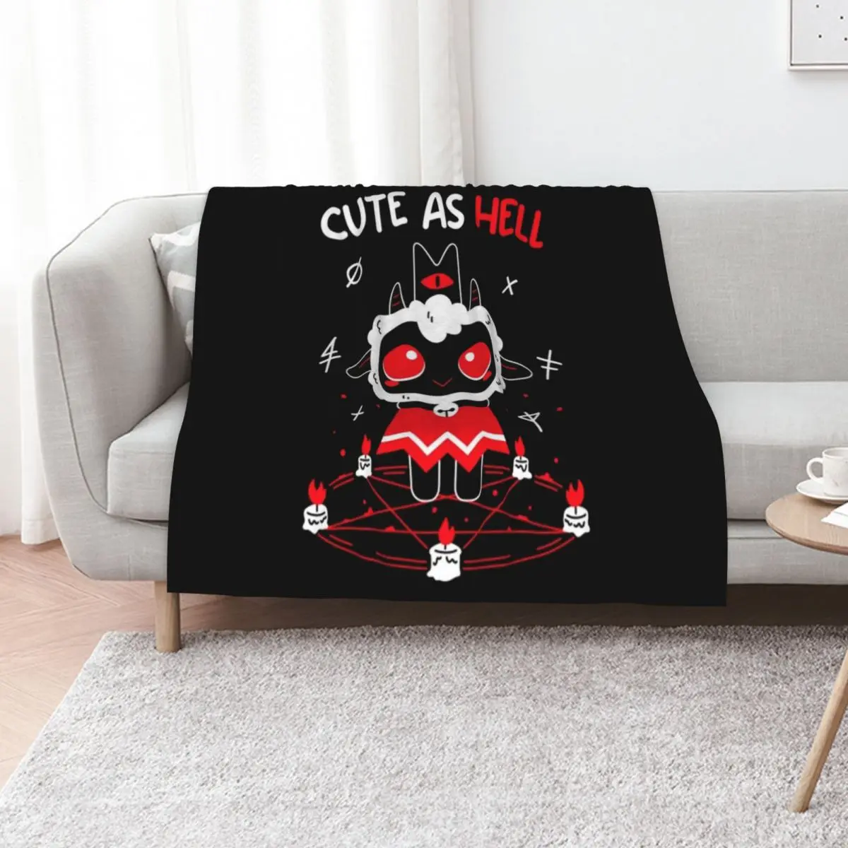 Cult Of The Lamb Throw Blanket Loose Bed linens Thin Extra Large Throw for winter christmas gifts Blankets
