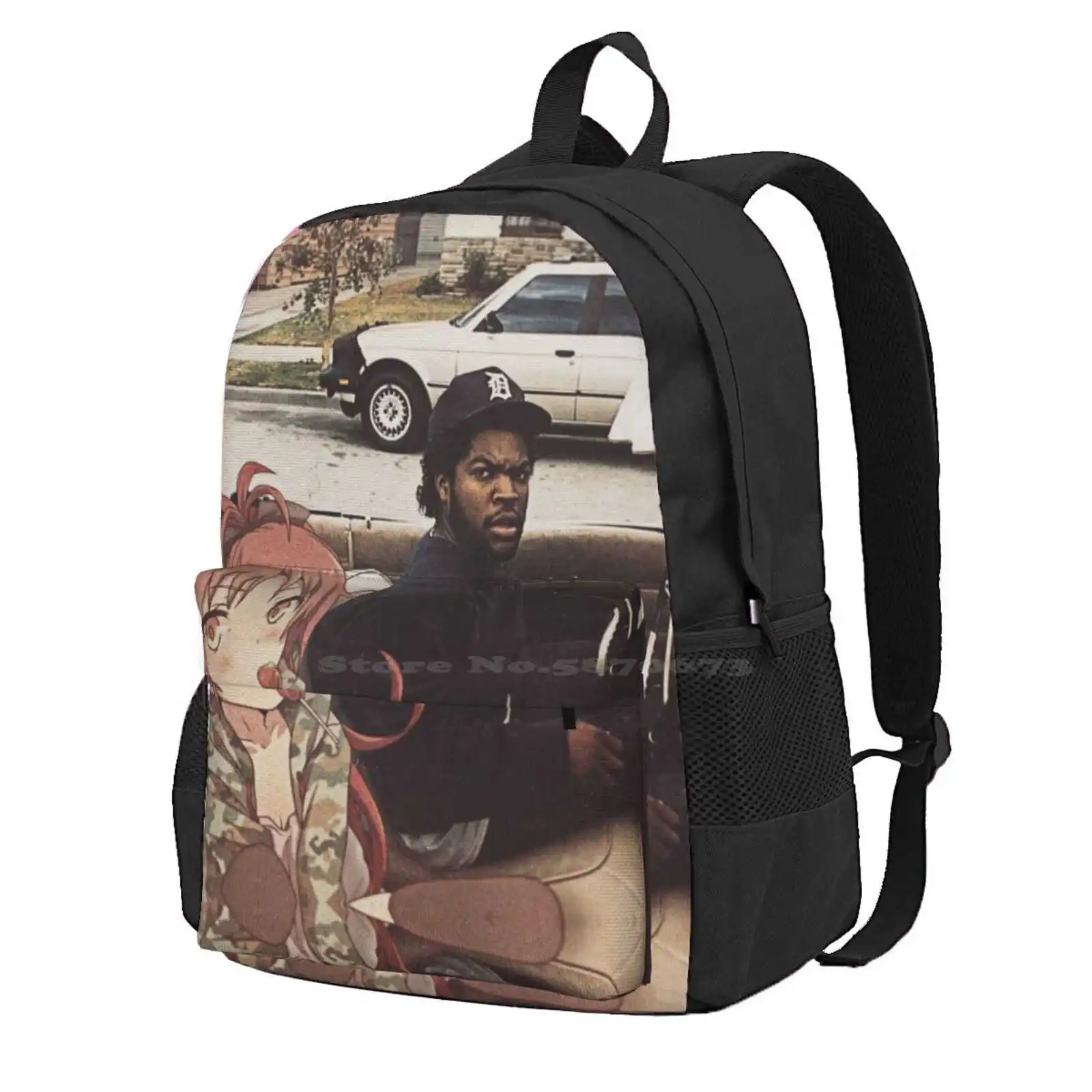 Waifuz N The Hood Feat Kyoko Sakura Hot Sale Schoolbag Backpack Fashion Bags Kyoko Sakura Mahō Shōjo Puella Magi Madoka Magica