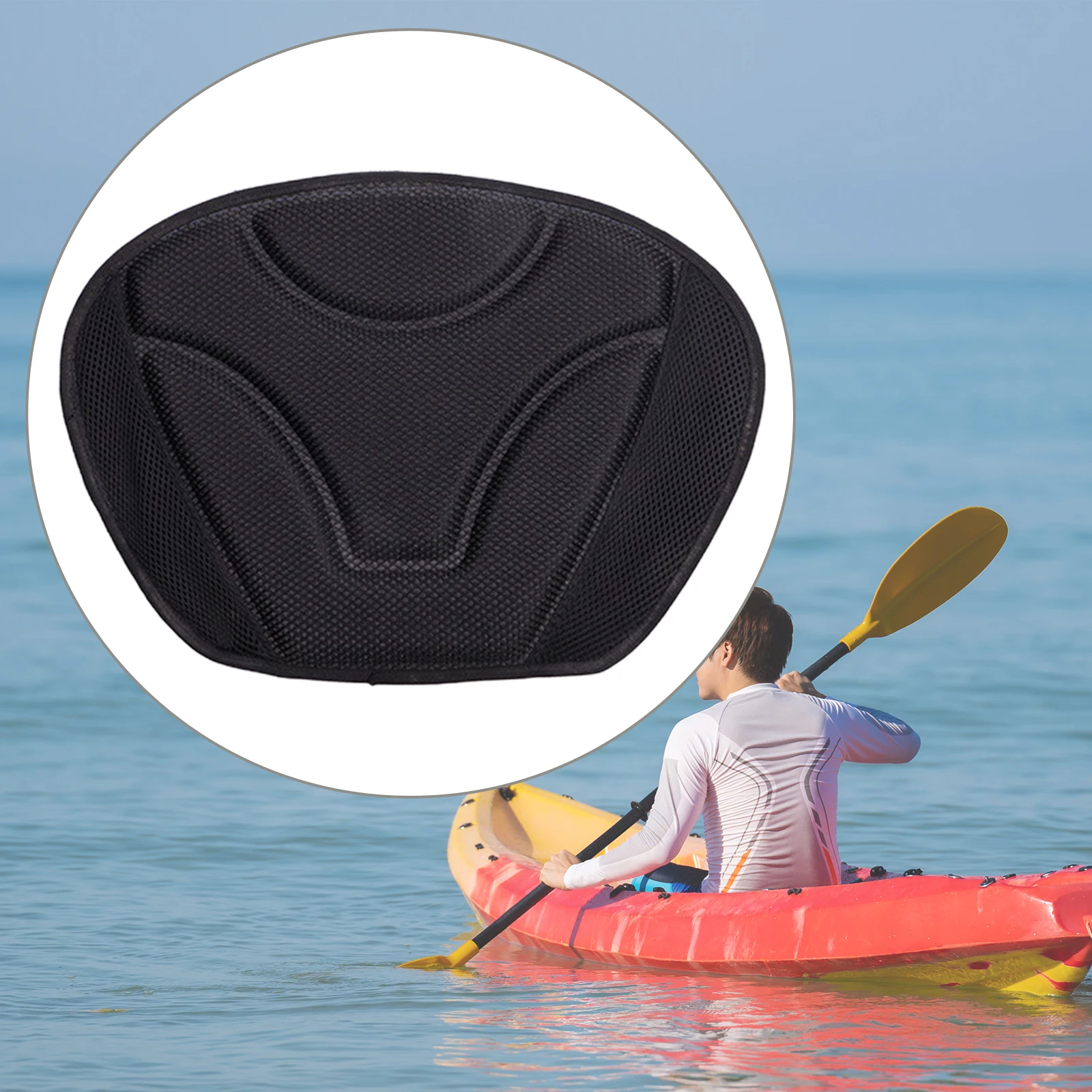 Kayak Back Cushion Kayak Back Pad Thick Nonslip Lightweight Replacement Kayak Seat Pad Kayak Backrest for Boat Canoeing Kayak