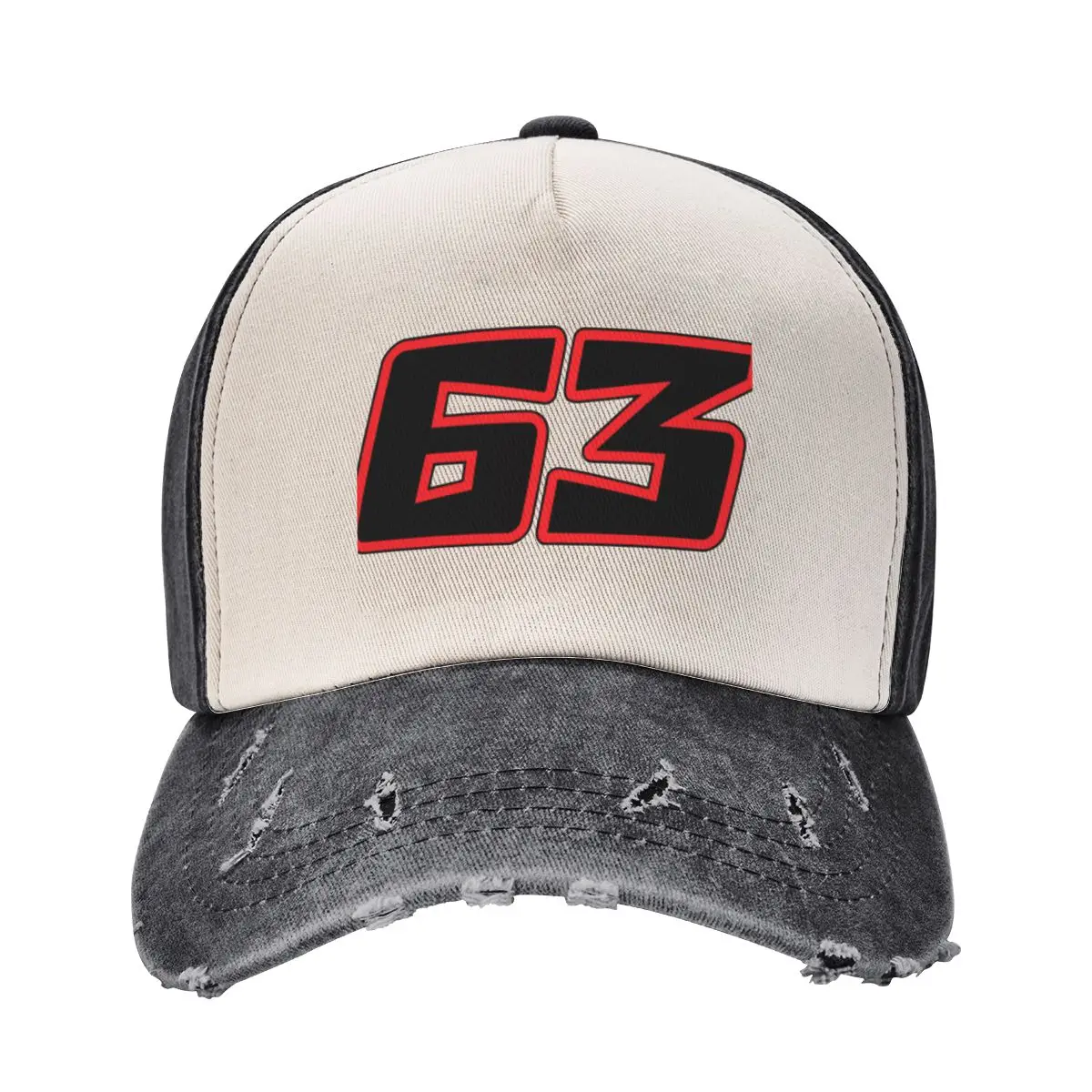 

Pecco Bagnaia 63 Baseball Cap Luxury Hat Beach Christmas Hat Women's Men's