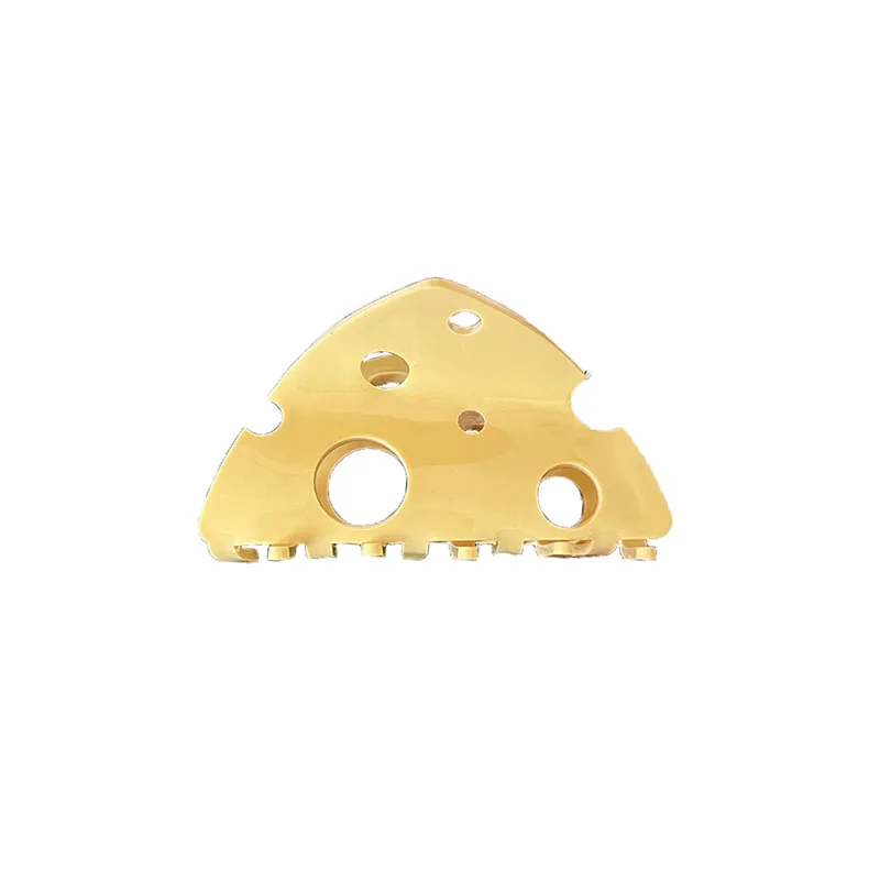 Moda carino divertente Design creativo Clip per capelli al formaggio giallo coda di cavallo Clip artiglio donne ragazze stile minimalista accessori