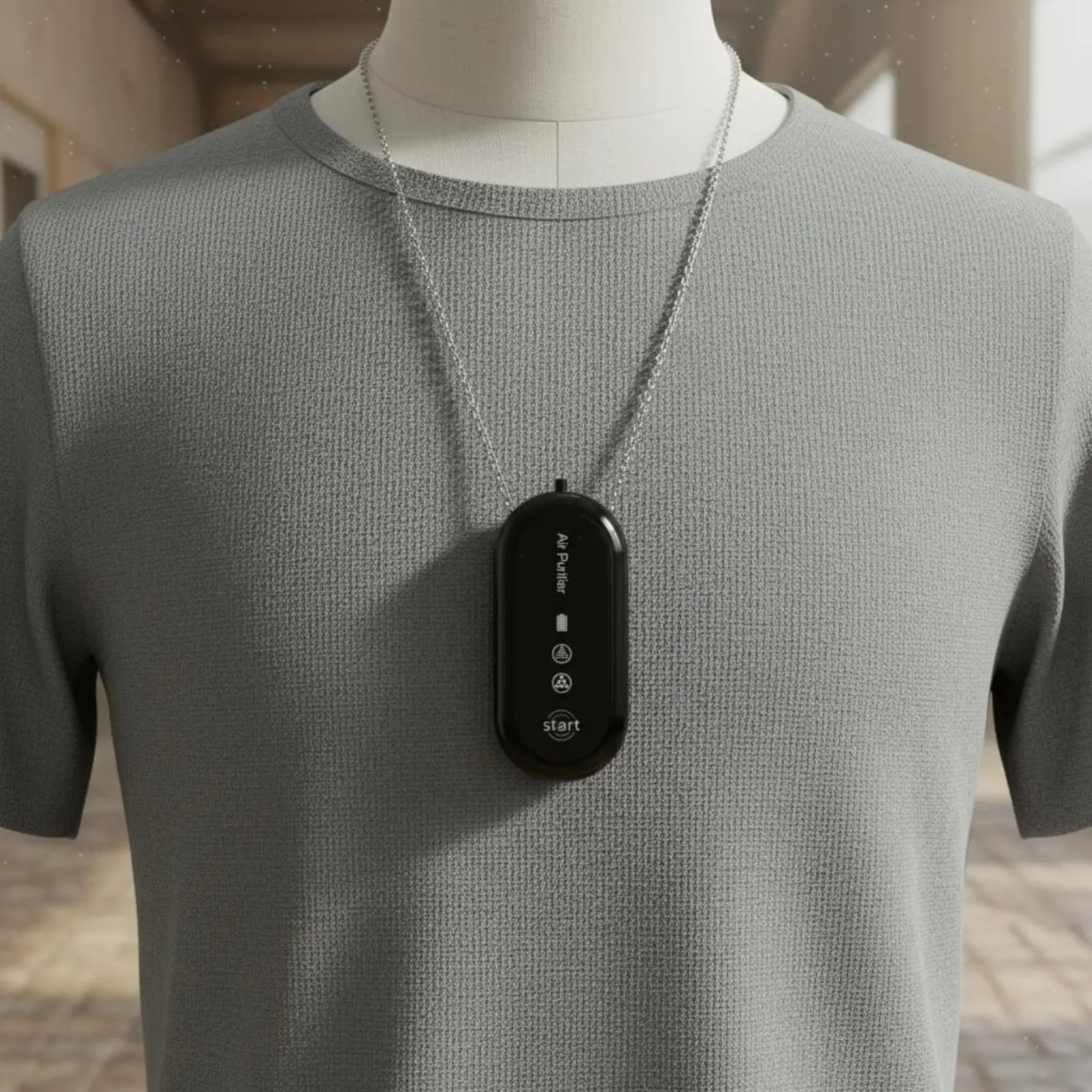 Individual Air Purifier Necklace Lightweight Air Purifier Necklace Individual Negative Charged Particle Generator Universal