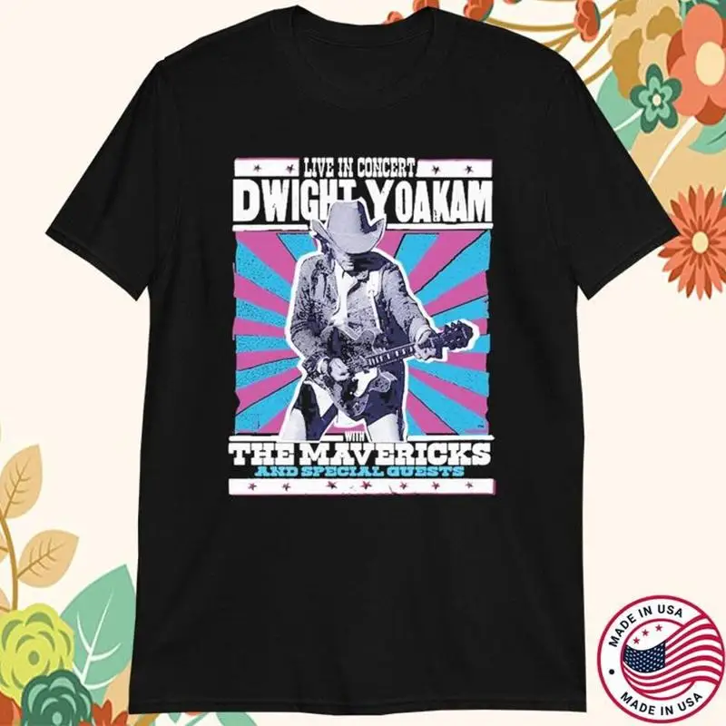Dwight Yoakam NEW 2024 black T-shirt short sleeve All sizes S to 5Xl