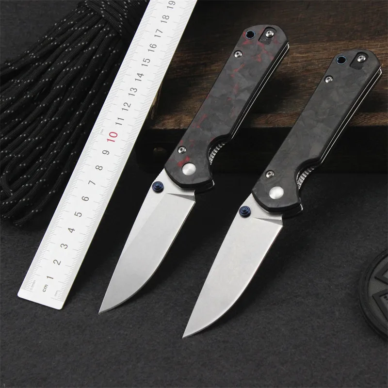 Kesiwo CR D2 Folding Knife Carbon Fiber Handle Utility Camping Kitchen Hunting Outdoor EDC Pocket Knife