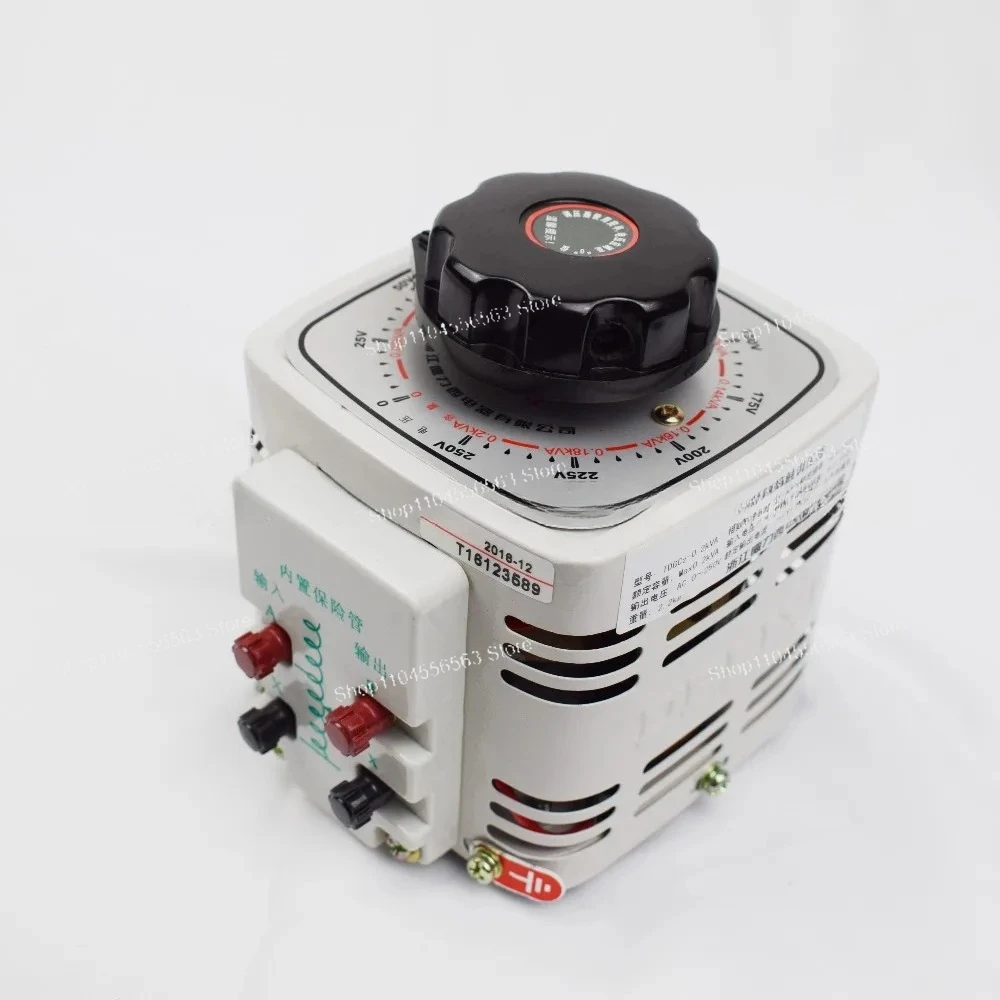 Single Phase Voltage Regulator TDGC2 0.2-10kVA Voltage Transformer 200VA Variac 200W 220V to 0-250V Regulatable Power Converter