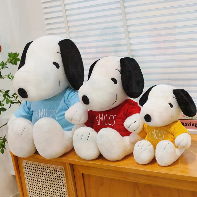 Cute Plush Toy Peanuts Snoopy Dog Hug Pillow Cushion Stuffed Animal Soft Plushies Girls Kids Birthday Gift Prize Machine Doll