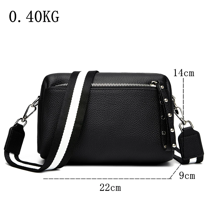 High Quality Women Genuine Leather Handbags Women\'s bags Designer Female Shoulder Bags Luxury Brand Ladies Messenger Bag Purses