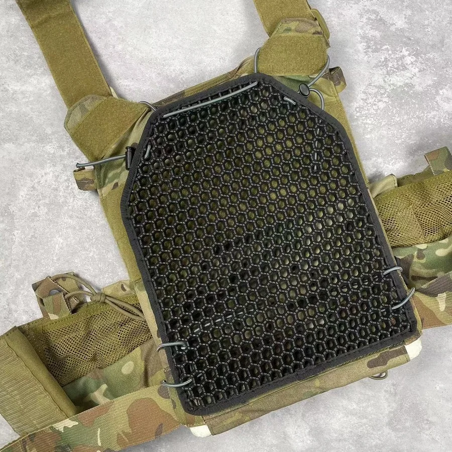 2pcs Modular Built-in Cushioning Breathable Pad 3D Breathable Heat Dissipation Pad Suitable for Backpack Tactical Vest