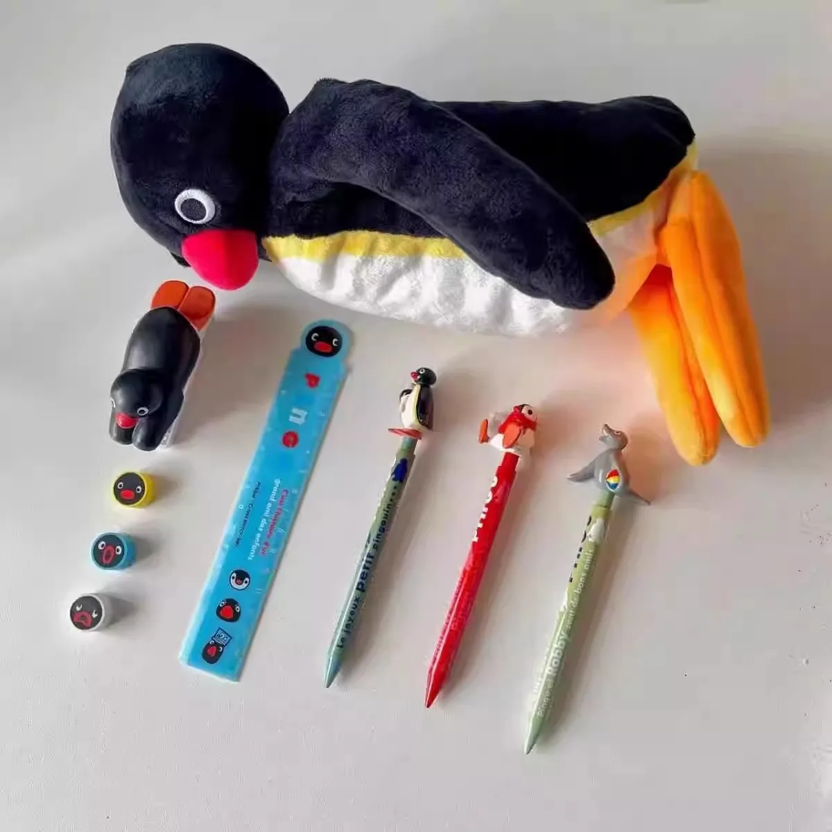 New Cute Pingu Penguins Children Pencil Bags Cases Make up Cosmetic Bags For Women