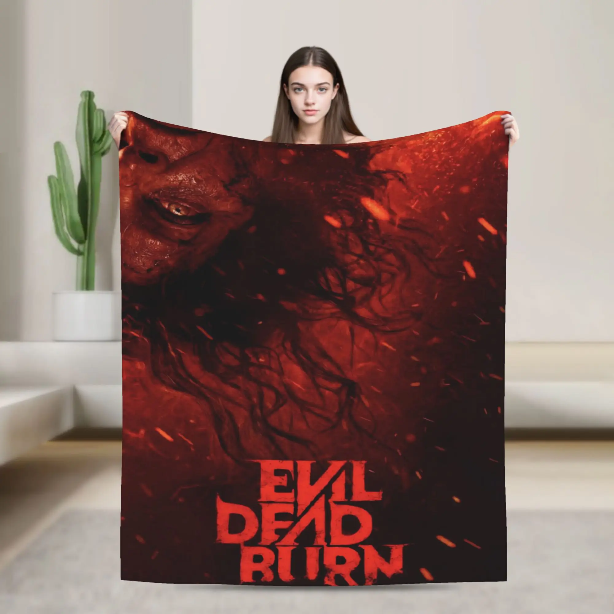 Evil Dead Burn Blanket Multi-size Cozy and Lightweight  Throw Blankets for Sofa Couch and Bed