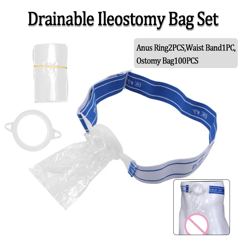 1 Set Disposable Colostomy Bags Ostomy Belt Drainable Urostomy Bag Personal Care Products