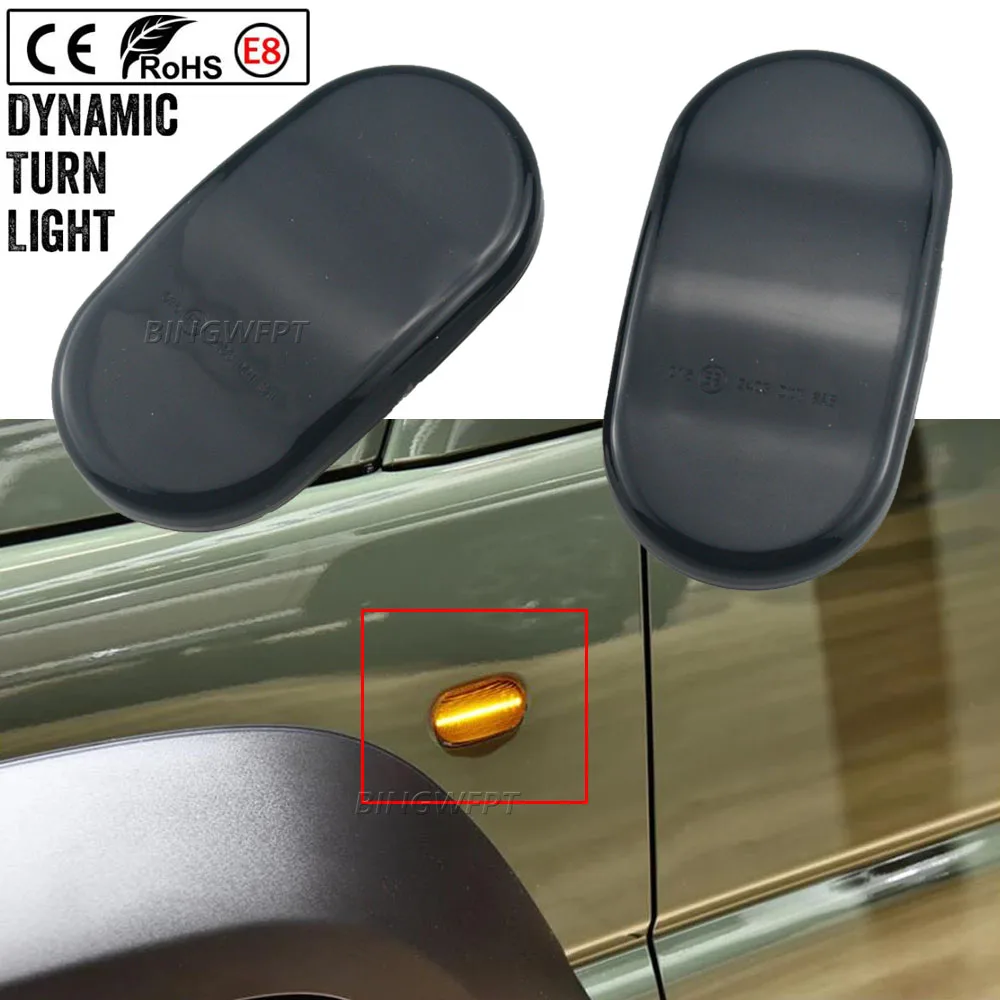 2PCS Led Side Marker Turn Signal Indicator Repeater Light For SUZUKI JIMNY JB64W JB74 JB23 JB64 1999-2019