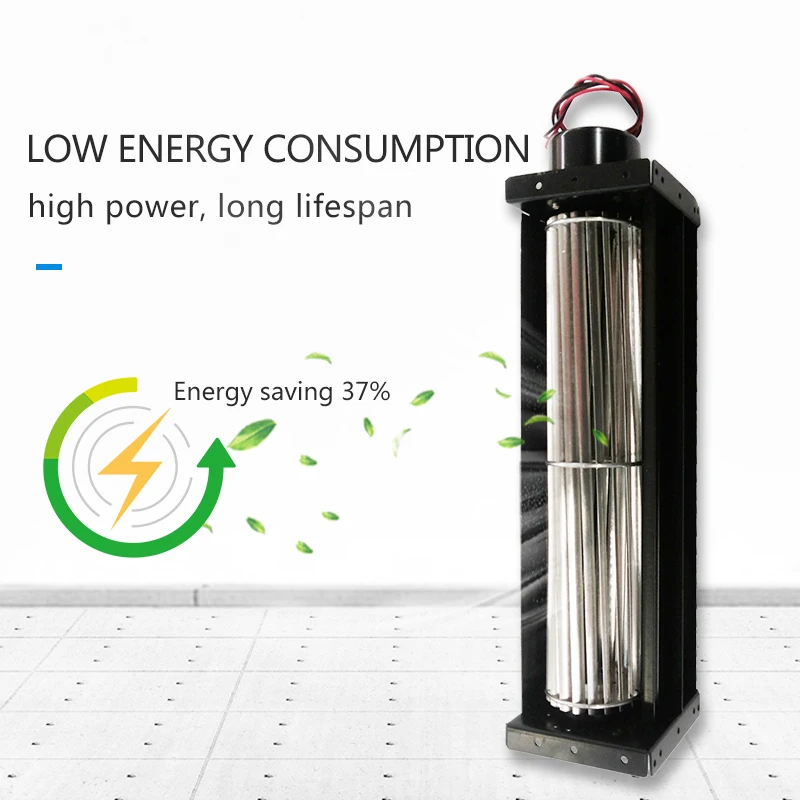 Kipas Aliran Silang 40 DC12/24V Senyap Volume Udara Besar Tipe Drum Strip Panjang Kipas Ventilasi Aliran Silang untuk Penggunaan Rumah dan Industri