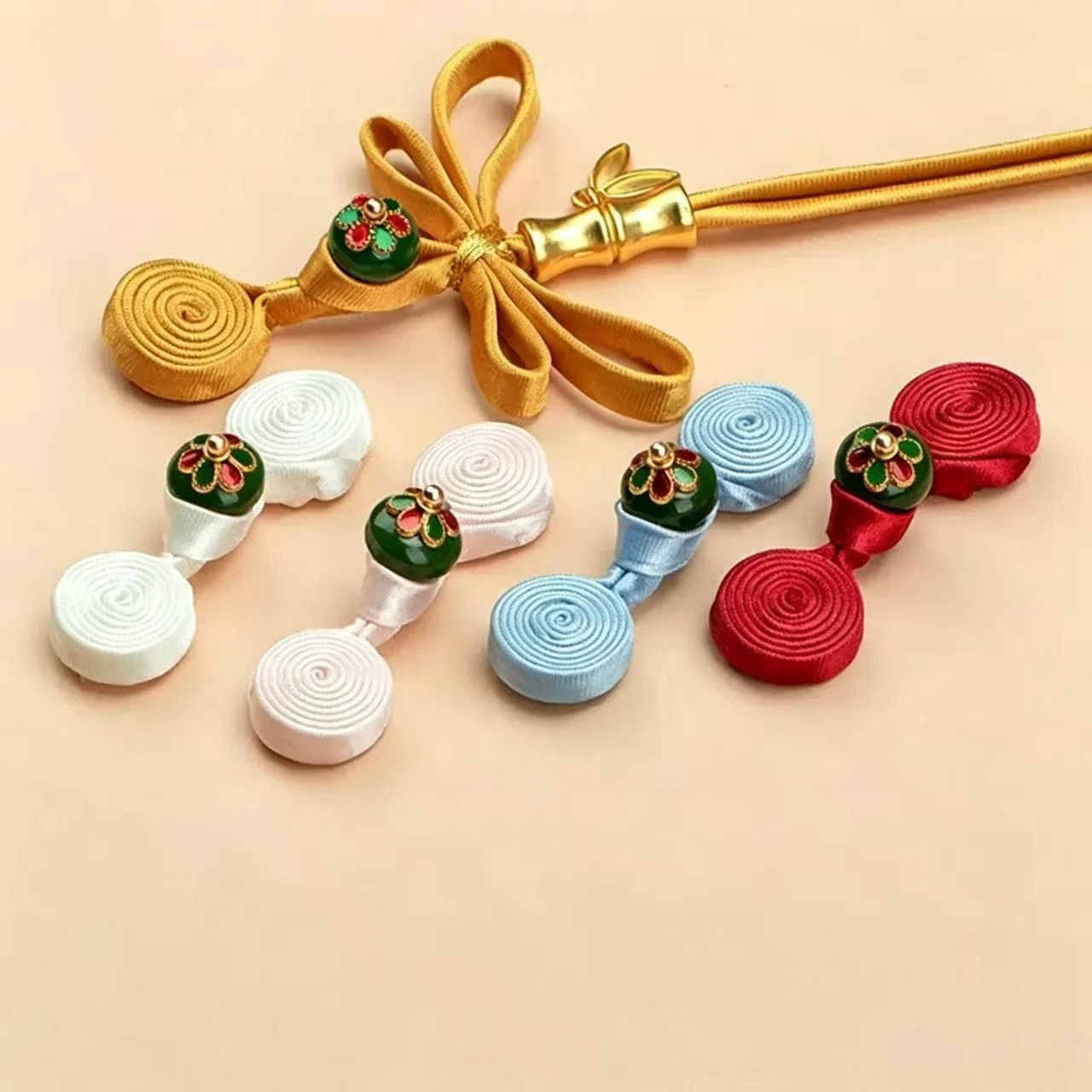1 Pcs A-class Congsam Buckle, Butterfly Tassel, Flower Tray. Fragrant Buckle, Chinese Style Hanfu Handmade Woven Button