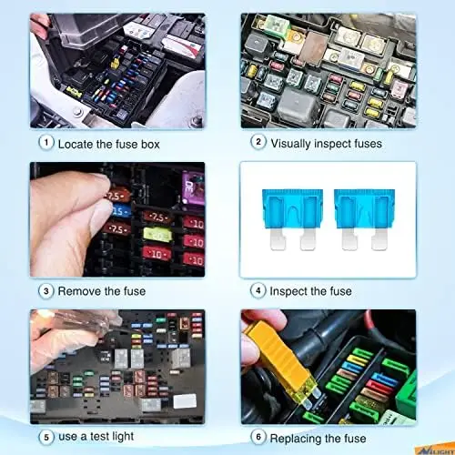 

Набор автомобильных предохранителей Nilight, 372 шт. – мини- и микро-2-контактные предохранители 2А-35А для легковых автомобилей, грузовиков, фургонов