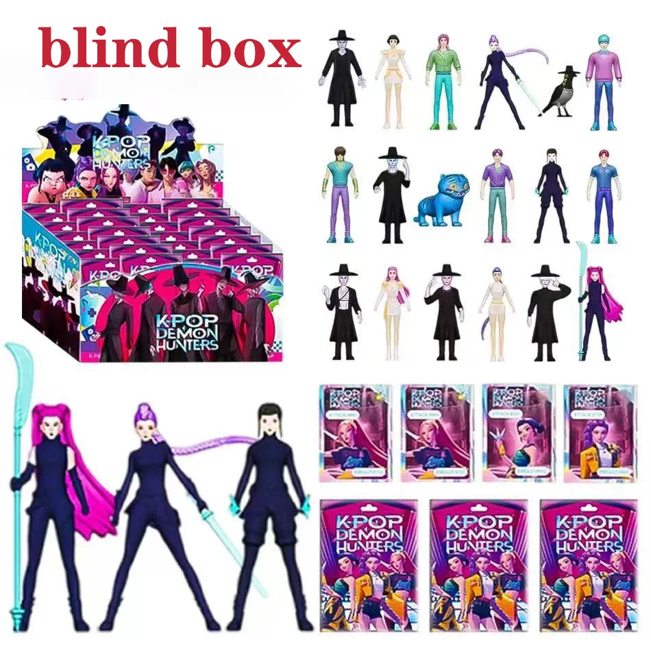 

2025Kpop Demon Hunt слепая коробка серии фигурка тигра игрушка украшение стола статуи орнамент Хэллоуин/Рождество подарки для детей