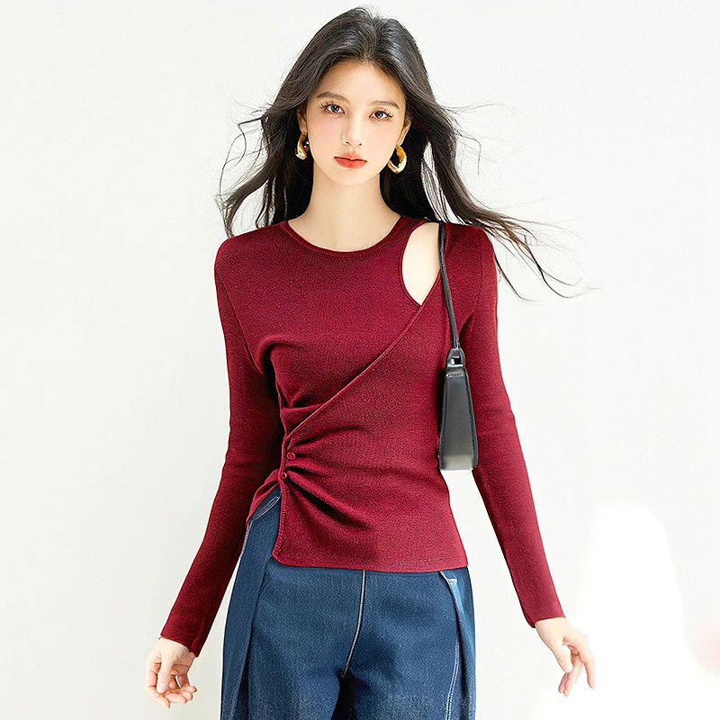 

Fashion Basic Hollow Out Women Sweaters Autumn Winter Tops Slim Jumper Soft Warm Pull Women Pullover Knitted Sweater SL238